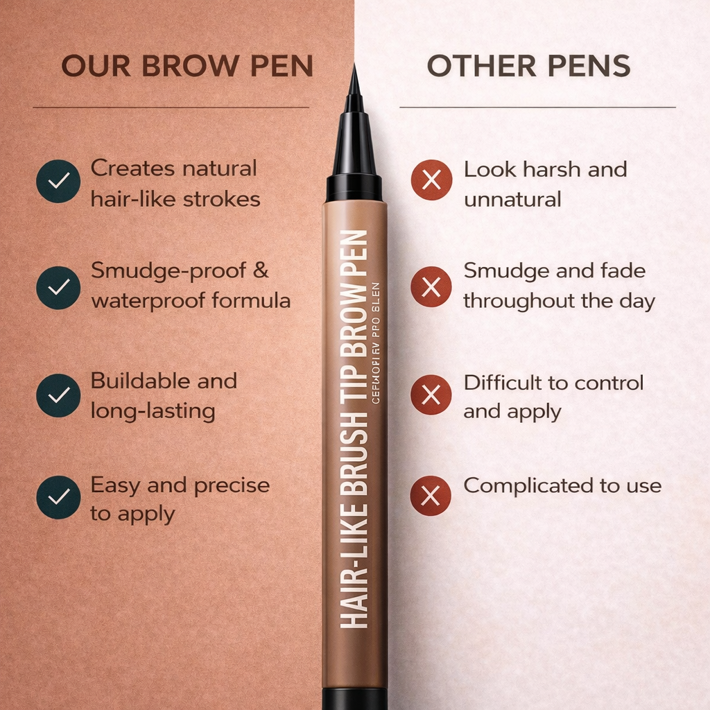 Waterproof Double-headed Eyebrow Pencil