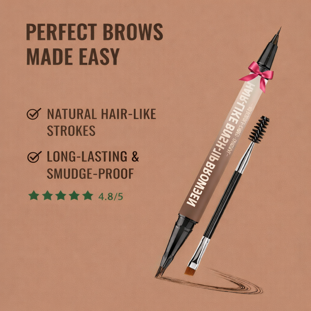 Waterproof Double-headed Eyebrow Pencil